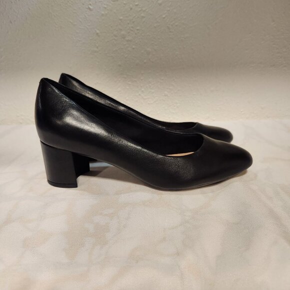 Easy Spirit‎ Women's Size 6.5W Black Evolve Robin Pump Slip On Block Heel - Picture 2 of 8